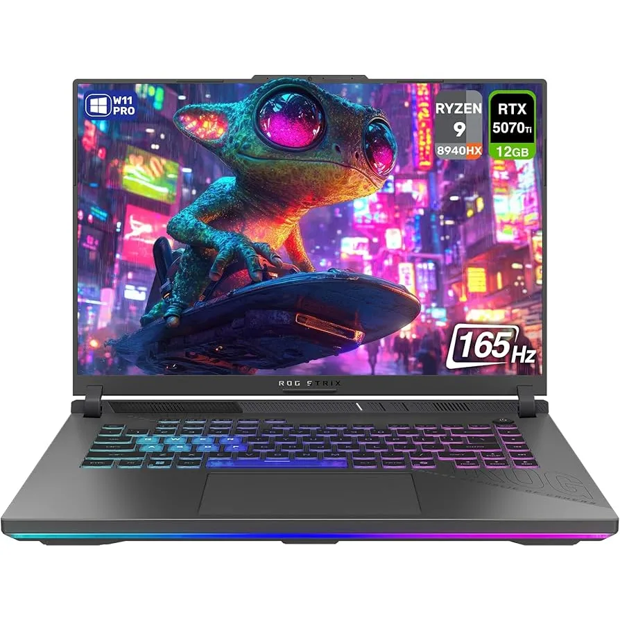 ASUS ROG STRIX G16 G614PP-WH94 Ryzen 9 8940HX 16GB 1TB 16" 165HZ RTX 5070 Inglés- art 10000090b3