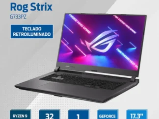 ASUS ROG Strix g733pz  Ryzen 9 7945HX 16 Núcleos 17.3" 2.5K (2560x1600) WQHD IPS 240Hz RTX 4080 12GB Teclado Retroiluminado Refrigeración de metal líquido- art 10000095c2d4080