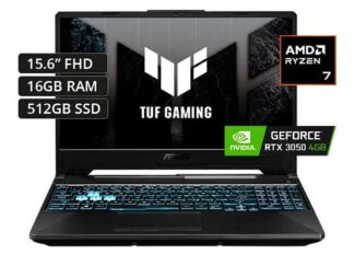 ASUS TUF FA506NCQ-HN013W RYZEN 7 170 4.75 16GB 512GB 15.6" 144HZ RTX 3050 4GB W11 INGLÉS O ESPAÑOL BLACK- art 10000077bTUF3050