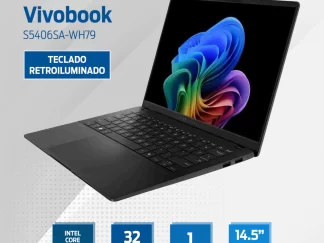 Asus VIVOBOOK S S5406SA-WH79 7-258V 4.8 1TB 32GB 14.5" FHD+ OLED Teclado Retroiluminado W11 INGLÉS BLACK- art 10000081a1