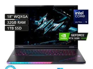 ACER PREDATOR PH18-73-90A6 IA ULTRA 9-275HX 5.4 32GB 1TB 18" 250HZ RTX 5080 W11 INGLÉS BLACK- art 10000004aPH