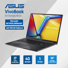 Asus Vivobook 16 i7-1355U 10 Núcleos 1TB 40GB 16" WUXGA INDIE BLACK Teclado retroiluminado lector de huella- art 10000077h1