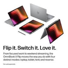 OmniBook X Flip 14-KB0023DX ULT 7-355 4.7 16GB 1TB 14" 2IN1 OLED TOUCH W11 INGLÉS SILVER- art 10000106bad