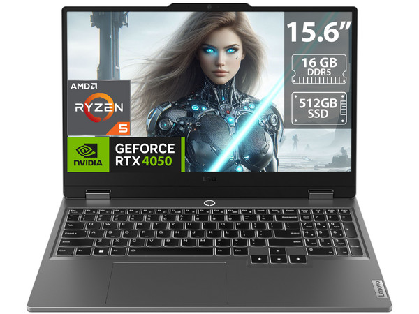 LENOVO LOQ Ryzen 5 7235HS 4.2 16GB 512GB 15.6" IPS 144HZ RTX 4050 6GB INGLÉS GRAY- art 10000057bB