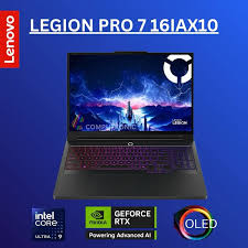 Lenovo LEGION 7 o 7i 10ma gen Ultra 9 275HX 24 Núcleos 2TB SSD 32GB 16" 2.5K OLED 240Hz RTX 5070Ti 12gb ECLIPSE BLACK RGB Teclado Retroiluminado- art 10000058h1