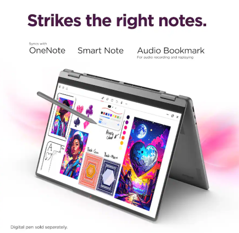 LENOVO YOGA 7i Copilot+ PC (83TC0003US) Ultra 5 322 16GB 512GB 14" 2K OLED TOUCHSCREEN flip 360 2en1 2-IN-1 LUNA GREY- art 10000054r - Imagen 2