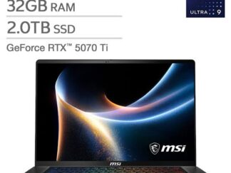 MSI Stealth (Stealth 16 AI+ B3WH-059US) Ultra 9 386H (16 Núcleos) 32GB 2TB 16" QHD+ OLED 240hz RTX 5070 12GB CORE BLACK- art 10000259b