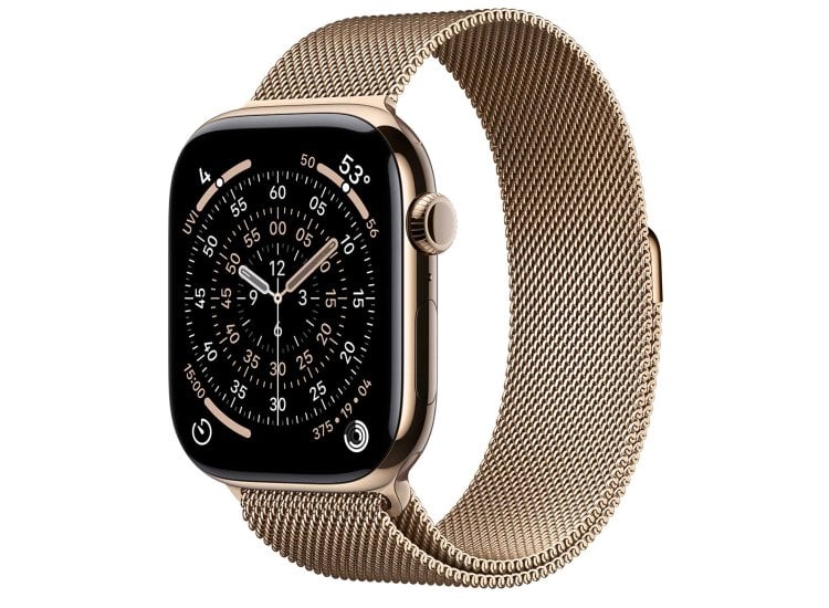 Apple Watch Series 11 (GPS + Cellular) 46mm Titanium Case Milanese Loop - M/L - art 1003011b1a - Imagen 2