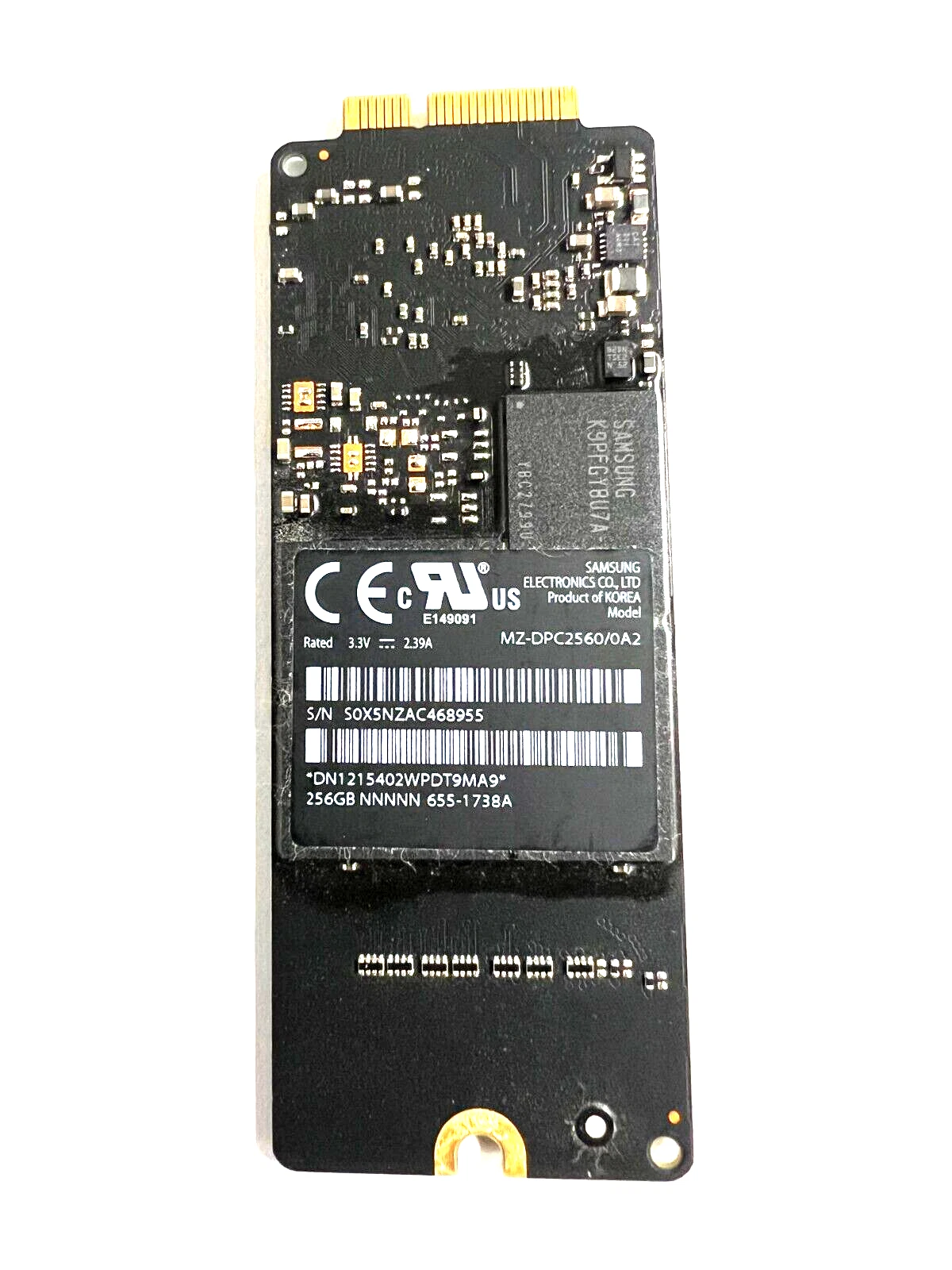 ssd disco sólido 256gb original para macbook pro 15 retina a1398 2012 y early 2013 -art 1211531ssd256